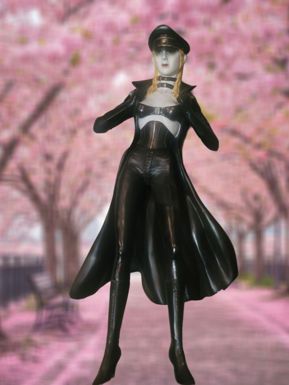 Vintage 1999 Euro Erotica Gothic Dominatrix Cold Cast Figure S. Sugita - Loose